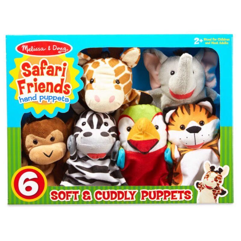Melissa and Doug Safari Puppet Set 6 Pcs