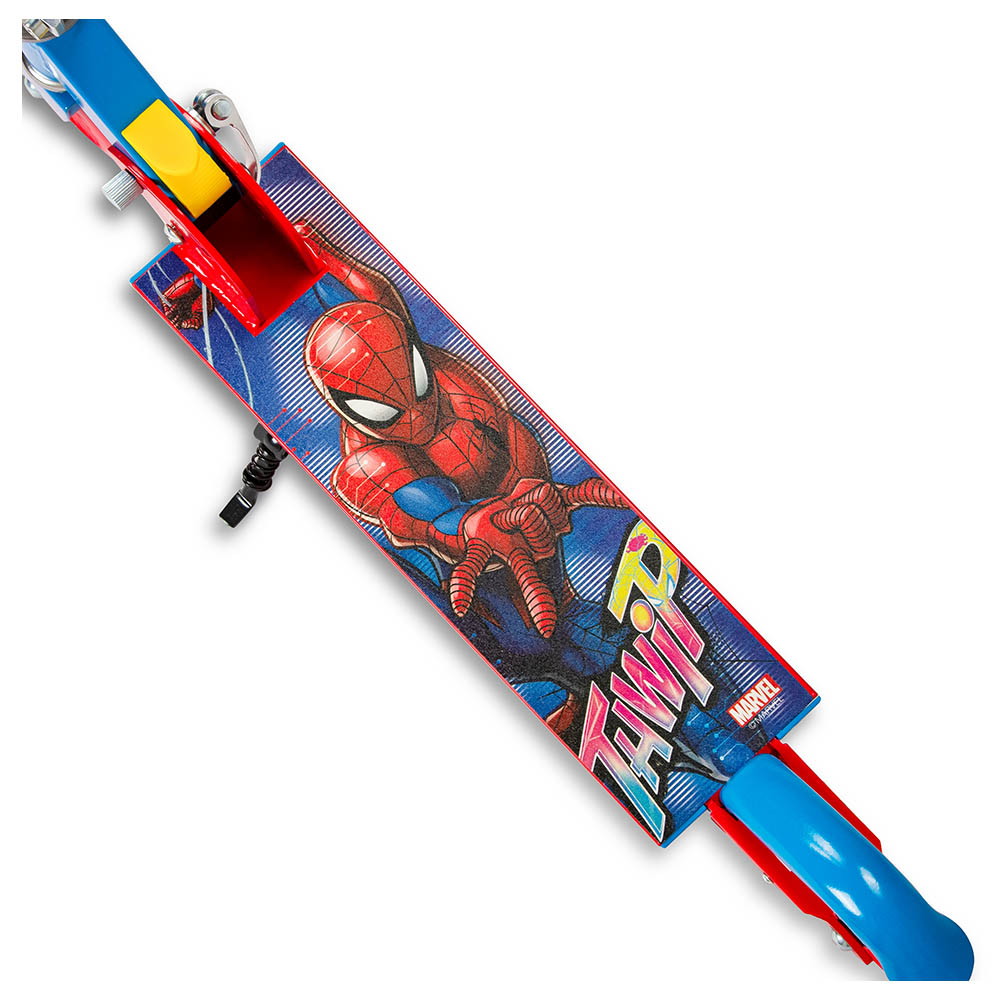 Spartan - Spiderman 2 Wheel Scooter With LED Light - Blue