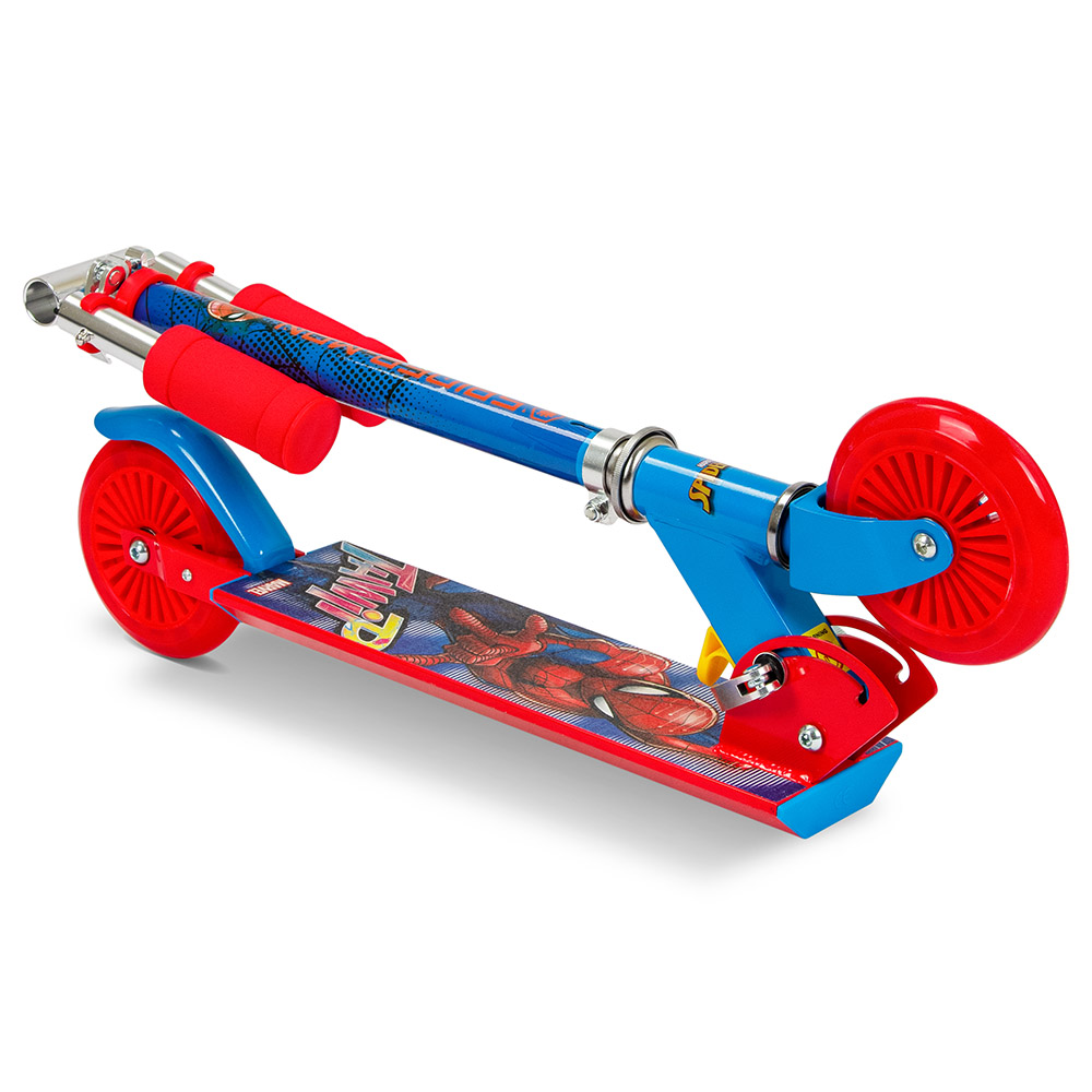 Spartan - Spiderman 2 Wheel Scooter With LED Light - Blue
