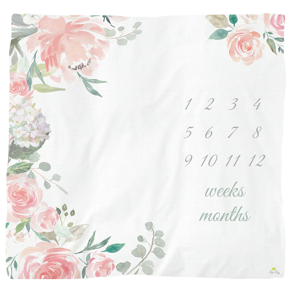 Itzy Ritzy - Cutie Captures Milestone Blankets - Floral