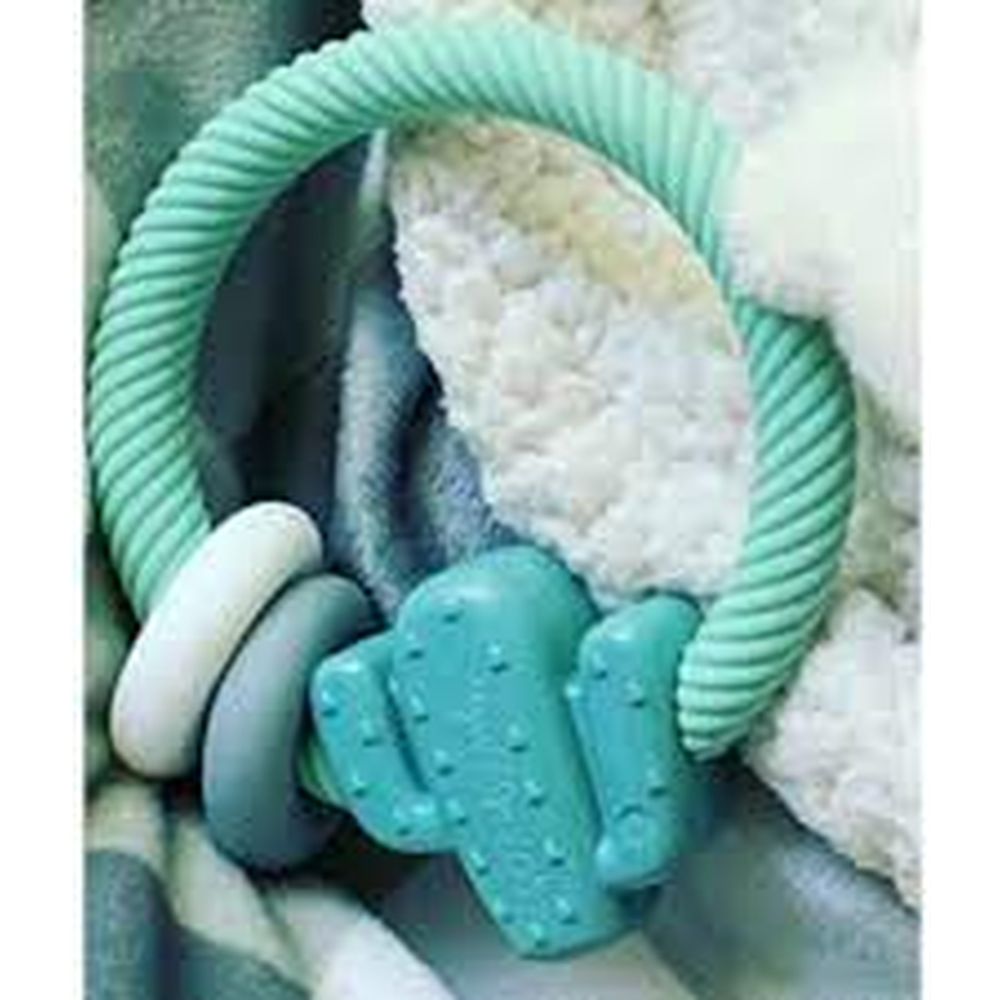 Itzy Ritzy - Silicone Teether With Rattle - Cactus