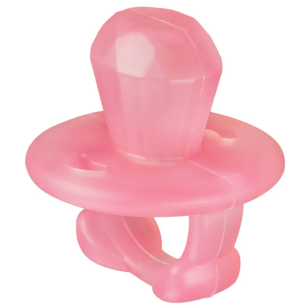 Itzy Ritzy - Silicone Diamond Teensy Teether - Pink