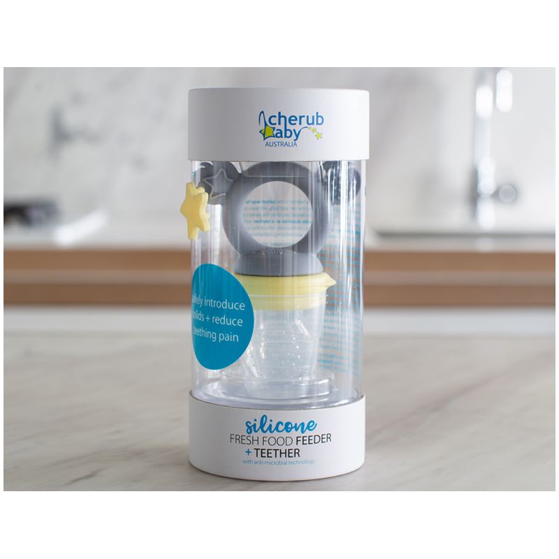 Cherub Baby - Fresh Food Feeder & Teether - Lemon Grey