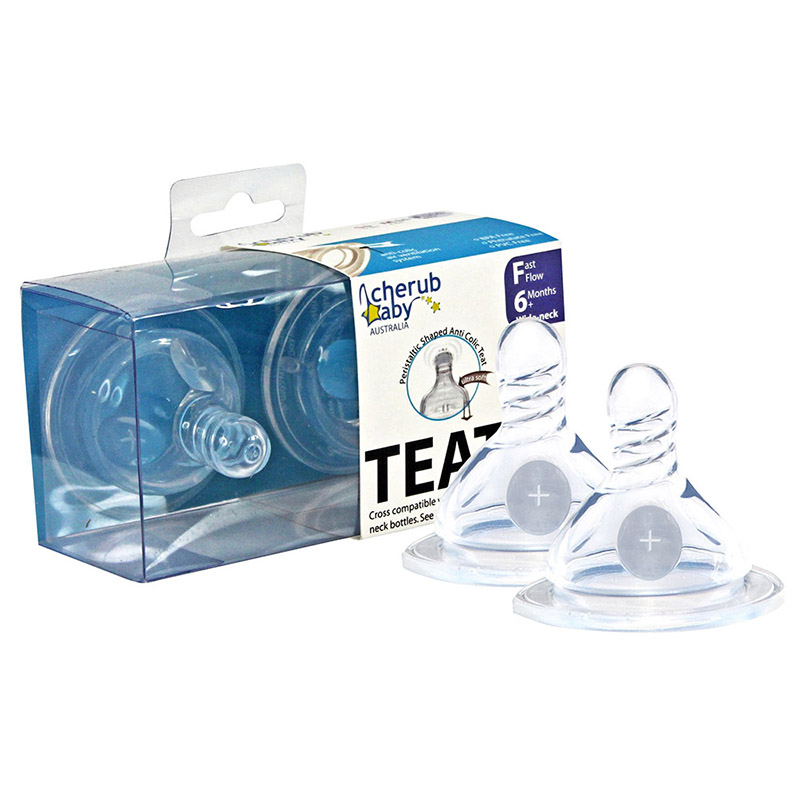 Cherub Baby - Wide Neck Fast Flow Pack Of 2