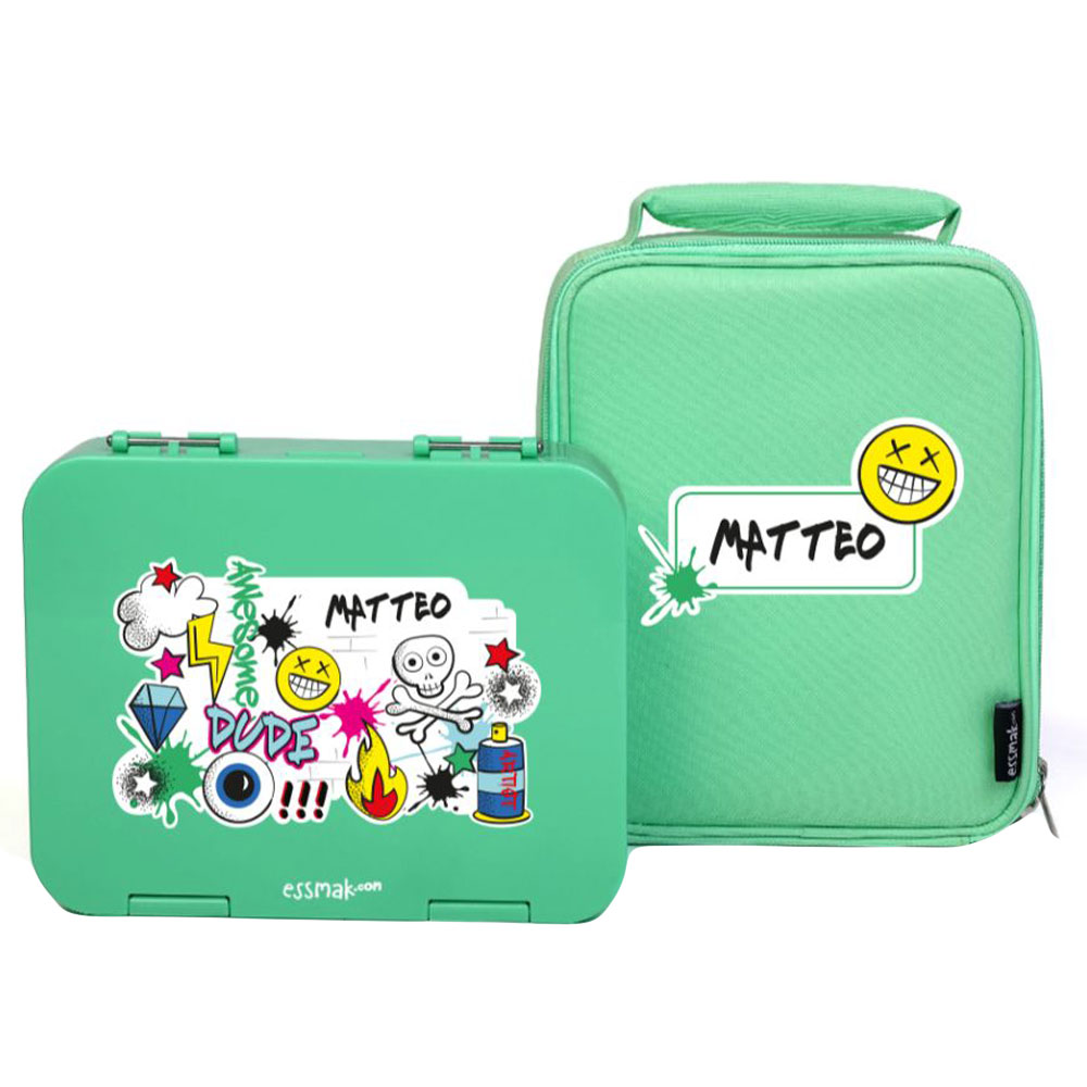Essmak - Personalized Lunch Box- Bento - Graffiti