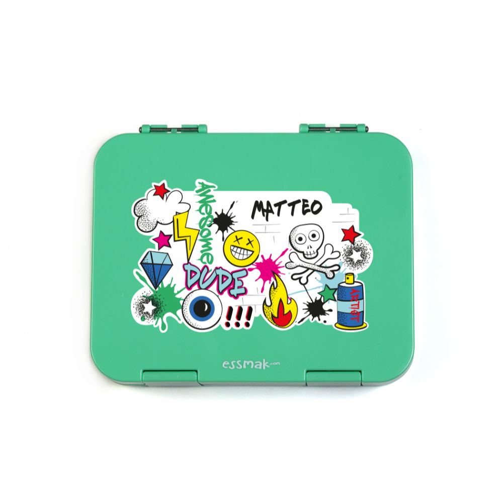 Essmak - Personalized Lunch Box- Bento - Graffiti