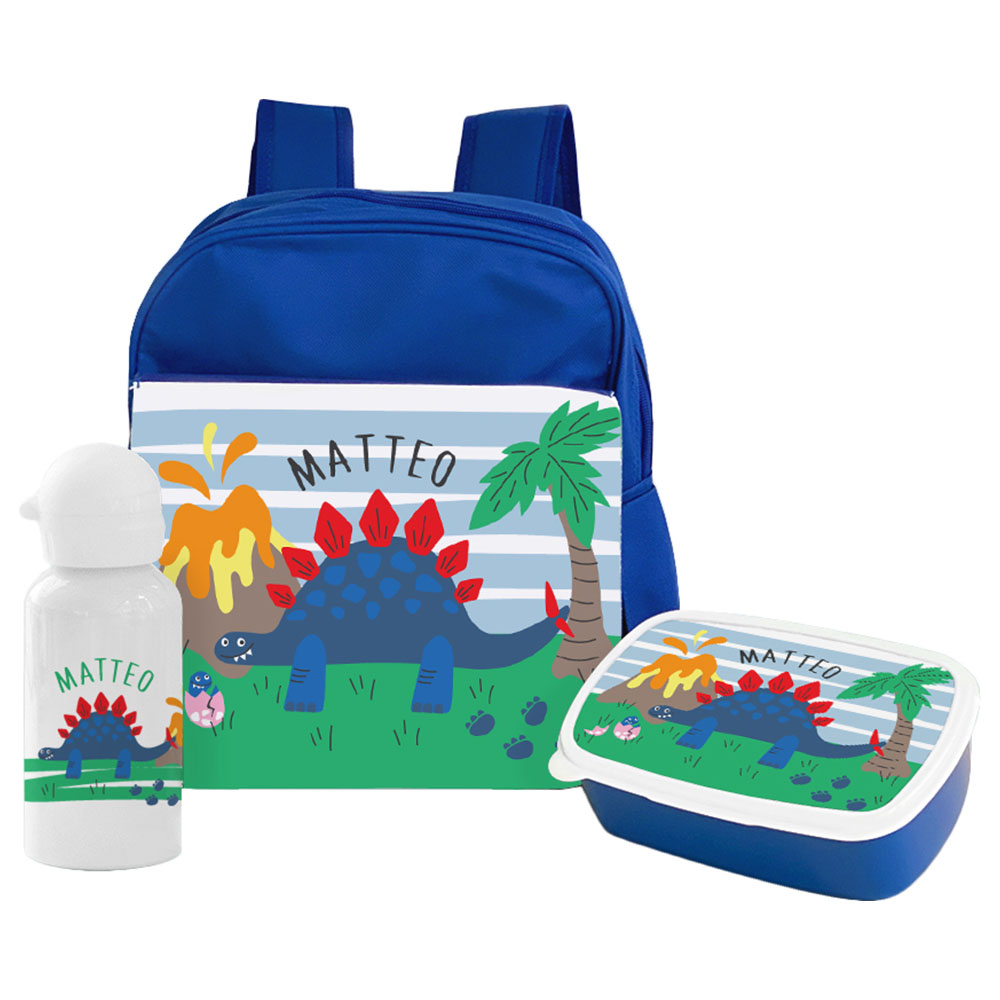 Essmak - Personalized Backpack - Dinosaur - 12-Inch/30.5cm