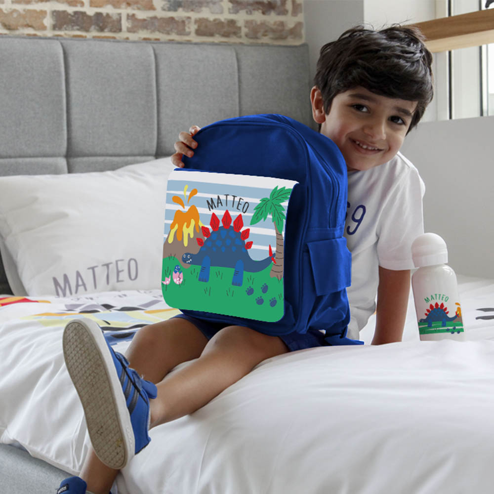 Essmak - Personalized Backpack - Dinosaur - 12-Inch/30.5cm