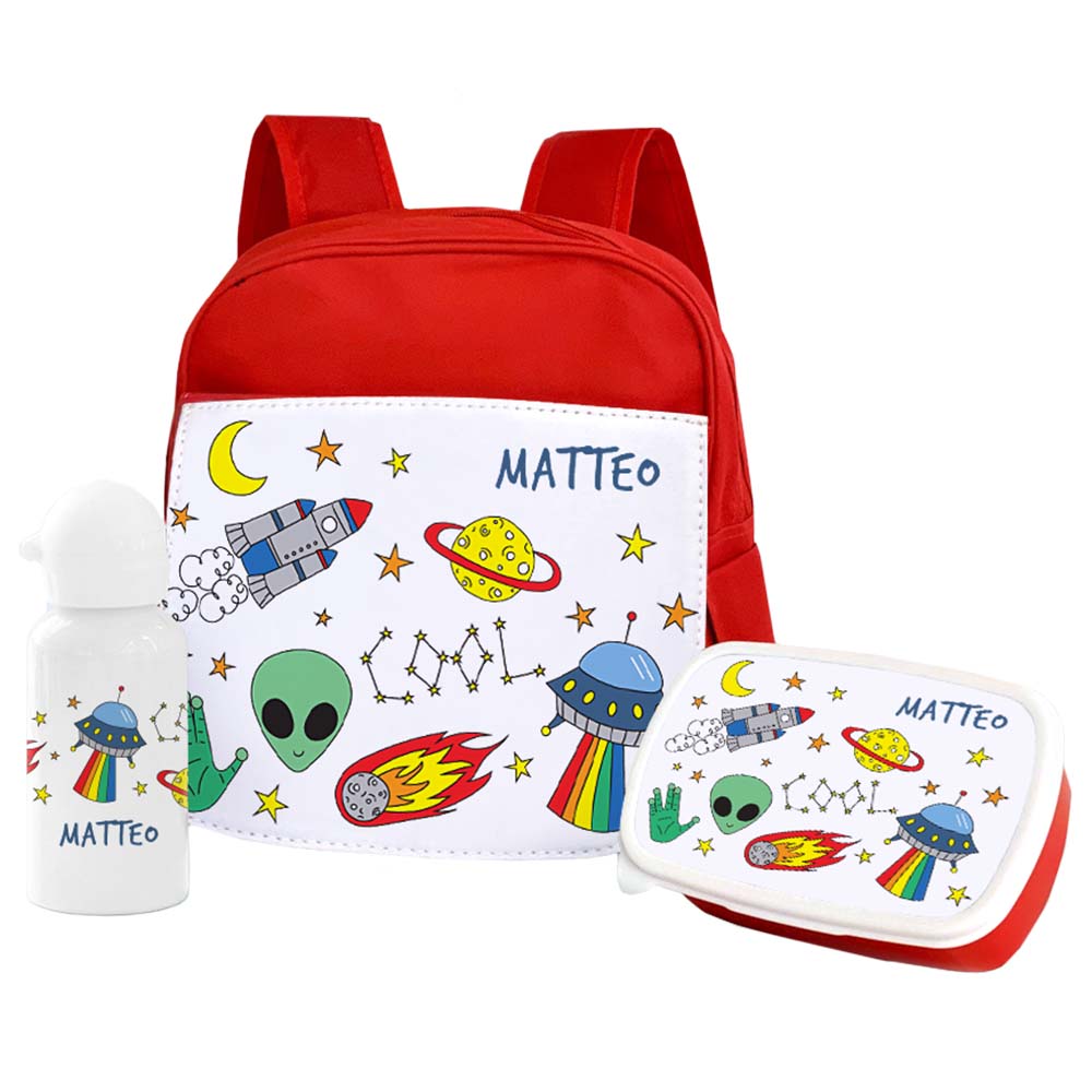 Essmak - Personalized Backpack - Spacemen - 12-Inch/30.5cm