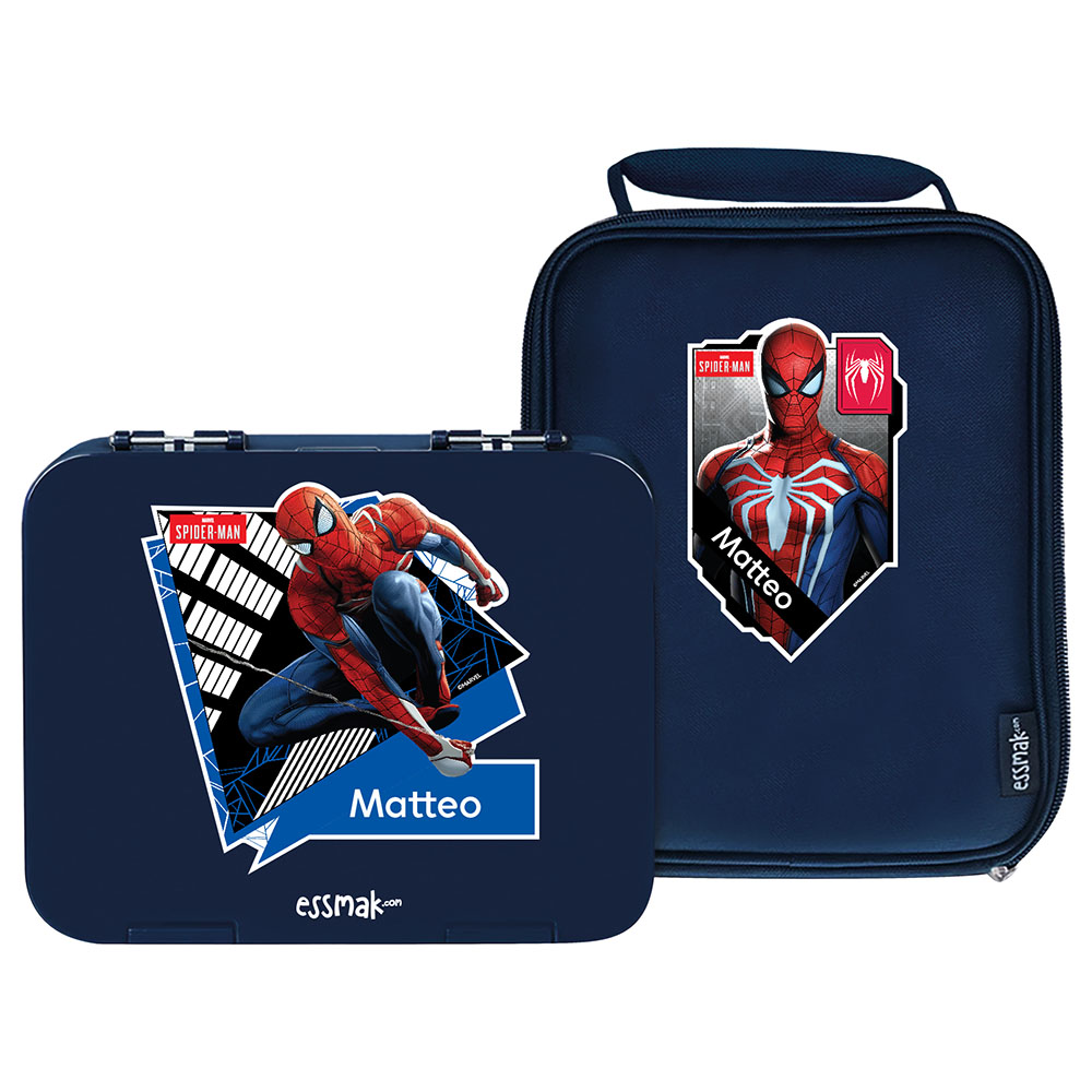 Stor Boîte à Lunch Enfant SPIDERMAN - Sans BPA, Fermeture Sécurité