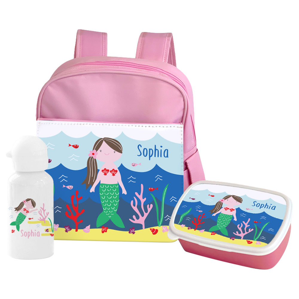 Essmak - Personalized Backpack - Mermaid - 12-Inch/30.5cm