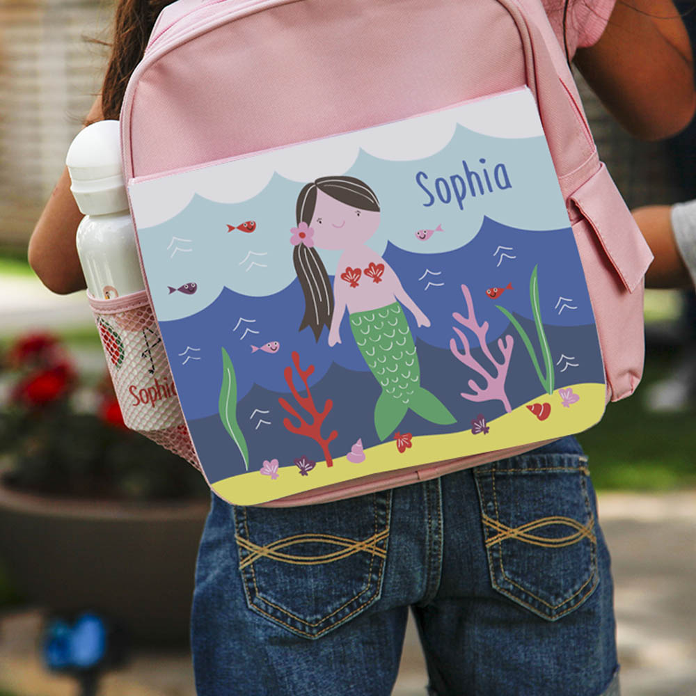 Essmak - Personalized Backpack - Mermaid - 12-Inch/30.5cm