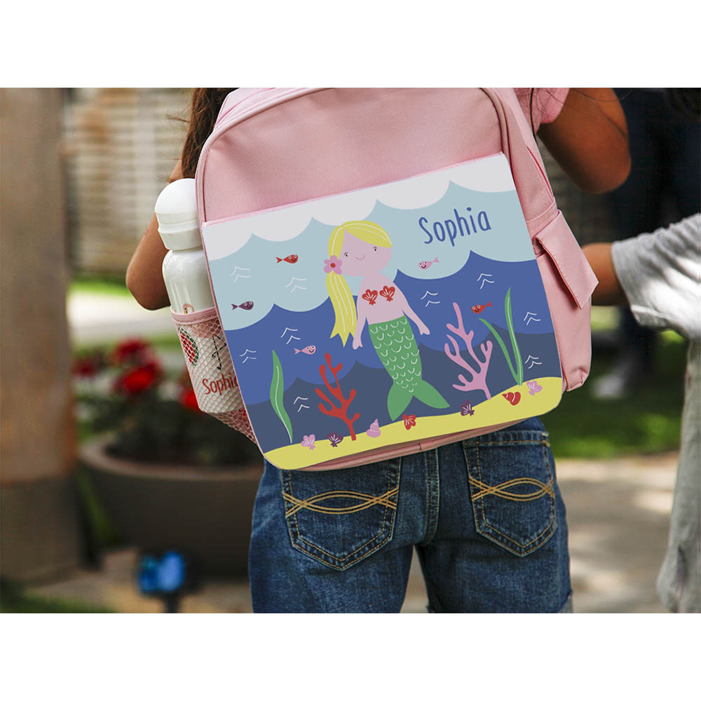 Essmak - Personalized Backpack - Mermaid - 12-Inch/30.5cm