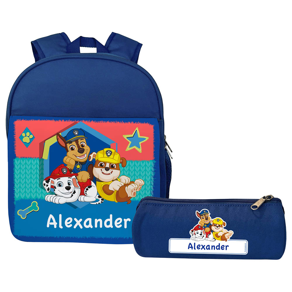 Essmak - Personalized Backpack & Pencil Case - Paw Patrol - 12-Inch/30.5cm
