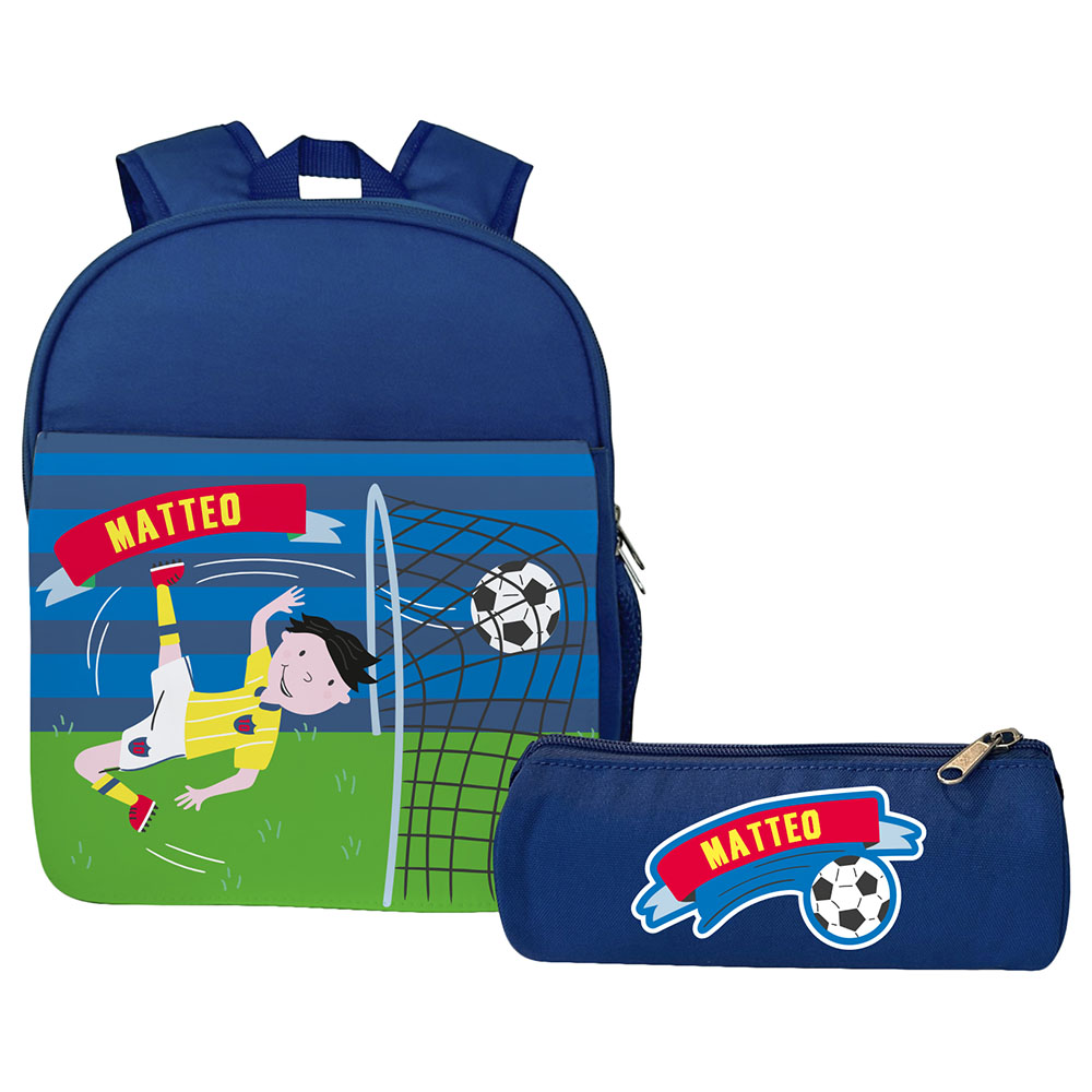 Essmak - Personalized Backpack & Pencil Case - Tennis - 12-Inch/30.5cm