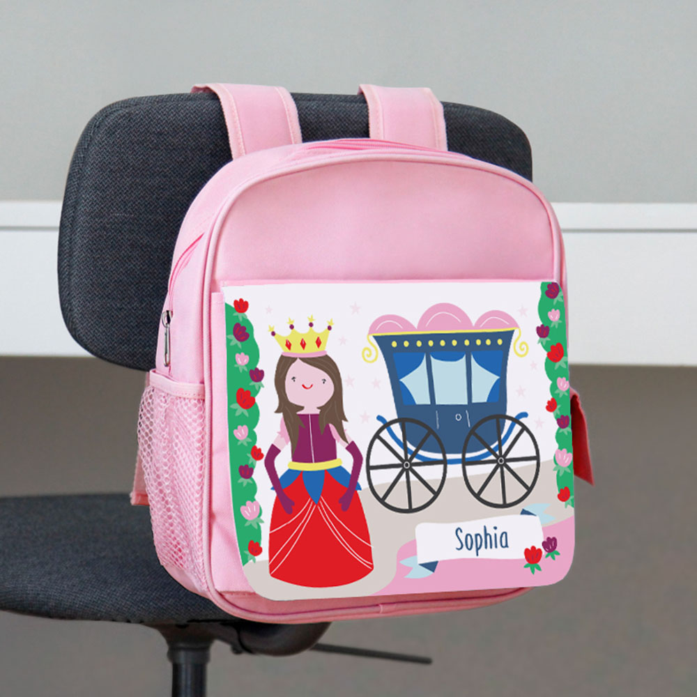 Essmak - Personalized Backpack & Pencil Case - Princess - 12-Inch