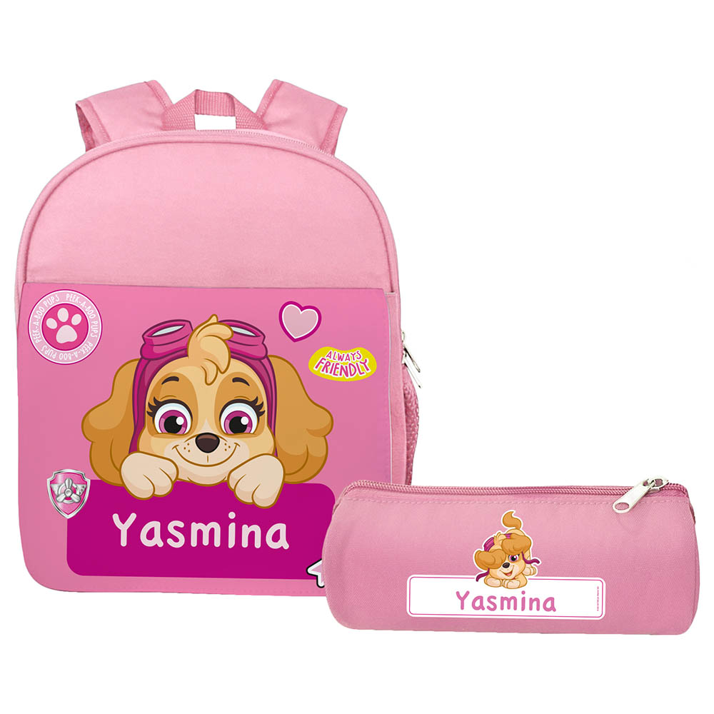 Essmak - Personalized Backpack & Pencil Case - Paw Patrol - 12-Inch/30.5cm