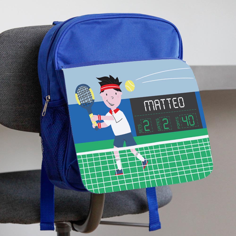 Essmak - Personalized Backpack & Pencil Case - Tennis - 12-Inch