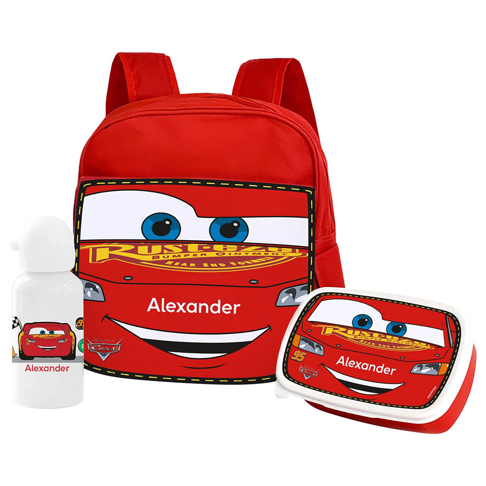 Essmak - Personalized Backpack - Disney Cars - 12-Inch/30.5cm