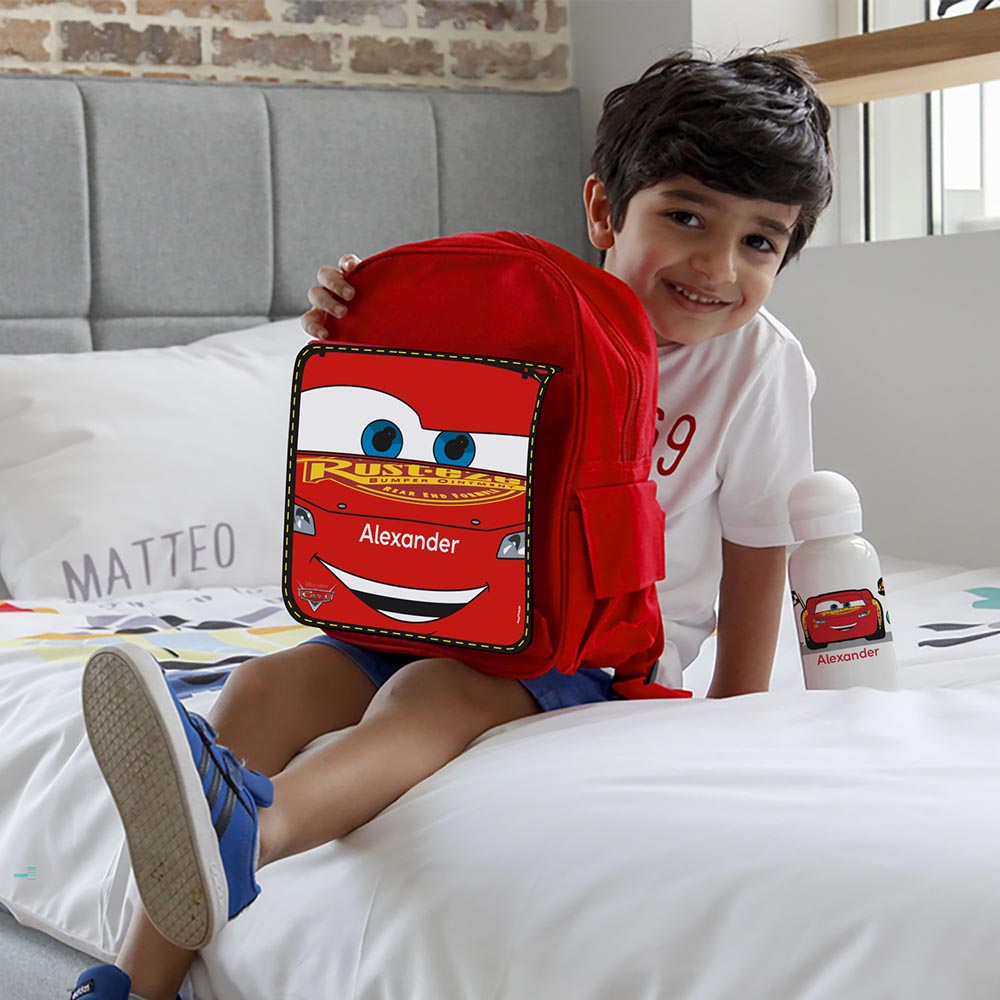 Essmak - Personalized Backpack - Disney Cars - 12-Inch/30.5cm
