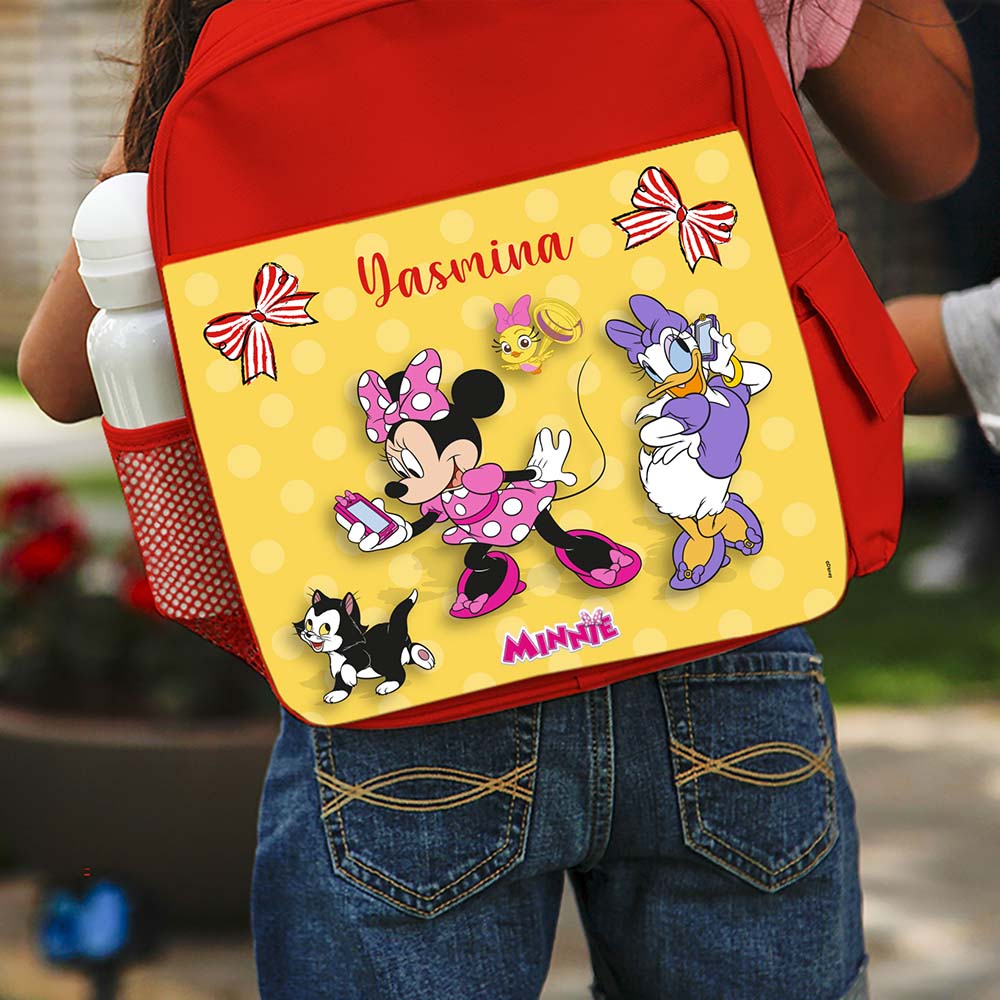 Essmak - Personalized Backpack - Disney Minnie - 12-Inch/30.5cm