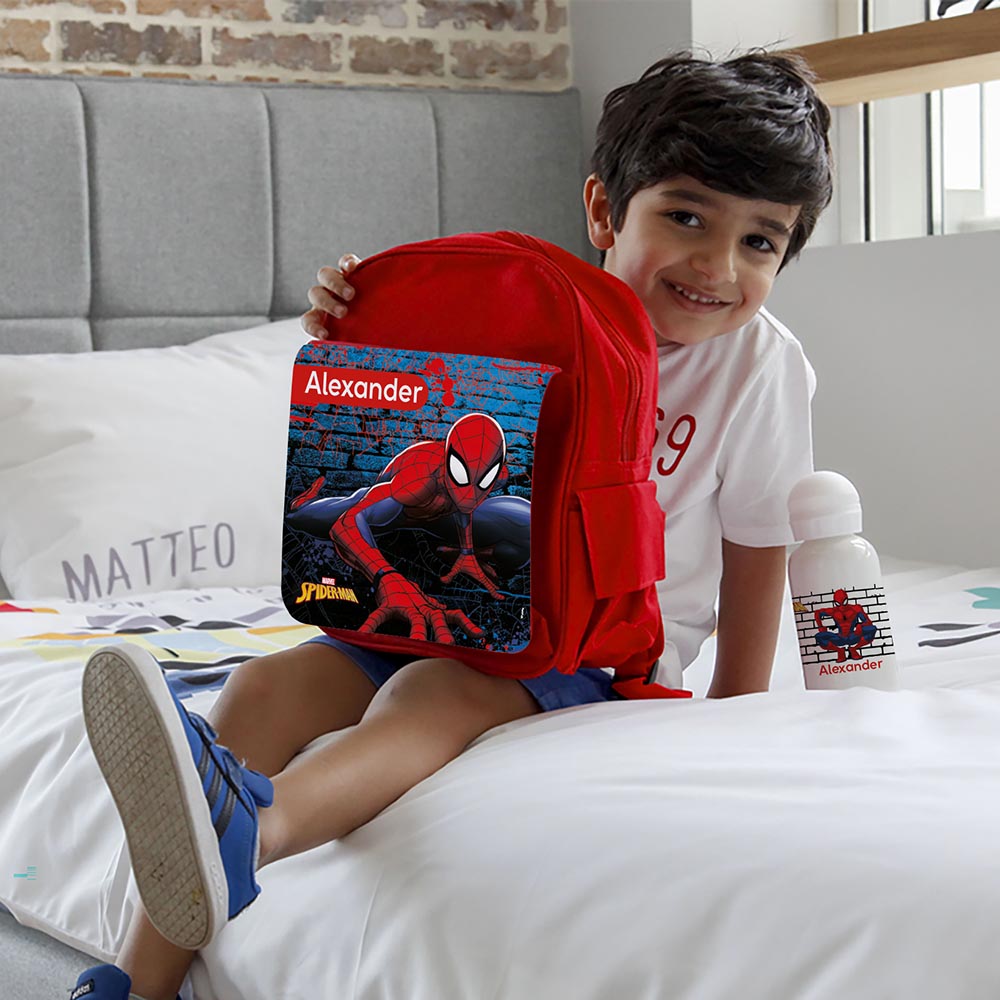 Essmak - Personalized Backpack - Spiderman - 12-Inch/30.5cm