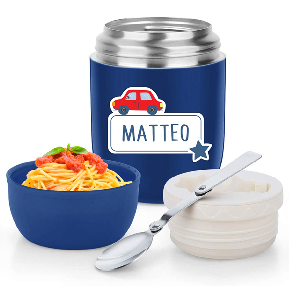 Essmak - Personalized Insulated Lunch Box - Cars - 475ml
