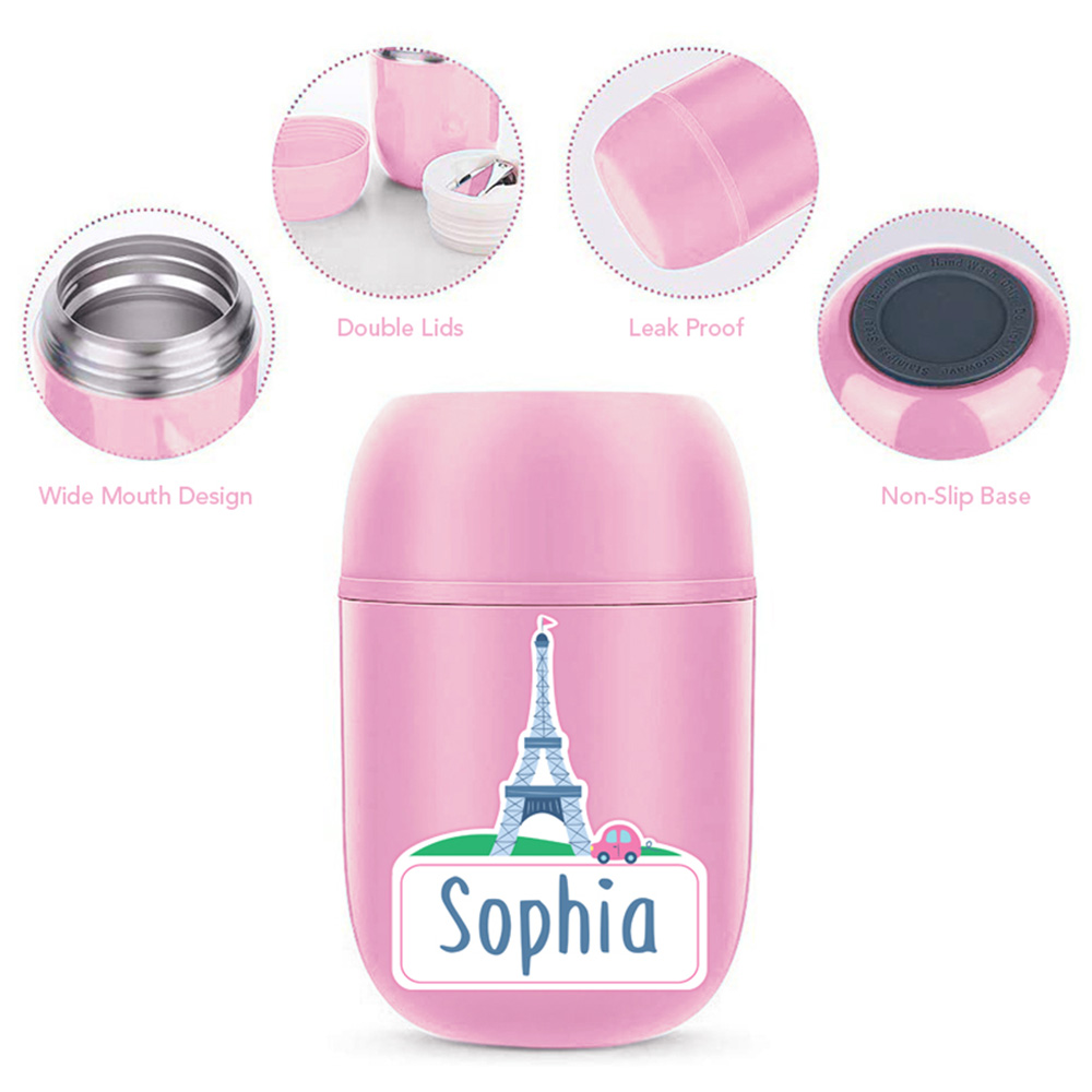 Essmak - Personalized Insulated Lunch Box - Paris - 475ml