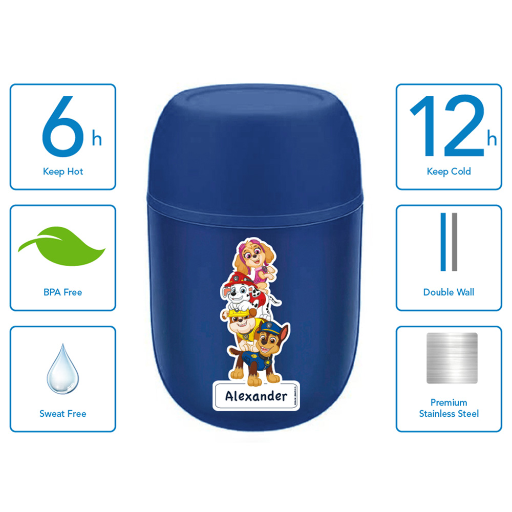 Essmak - Personalized Insulated Lunch Box - Paw Patrol - 475ml