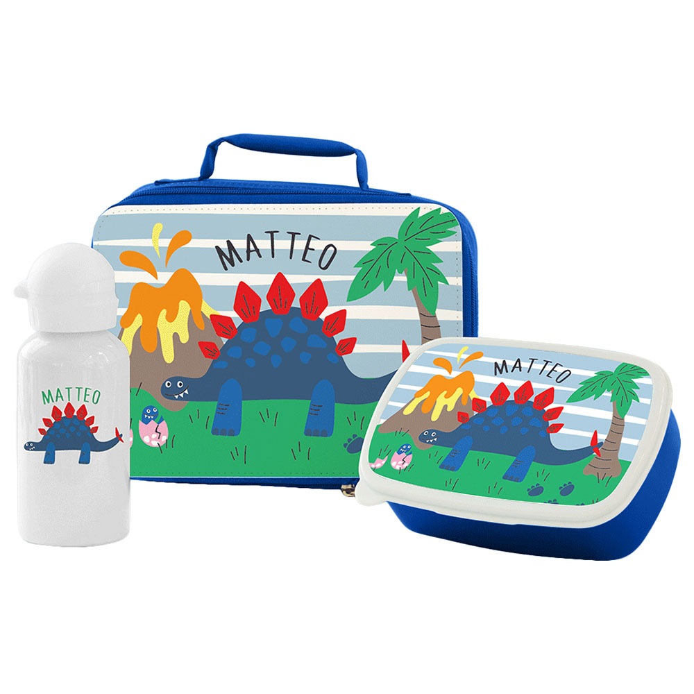 Essmak - Personalized Lunch Pack - Dinosaur - 3-Pc Set