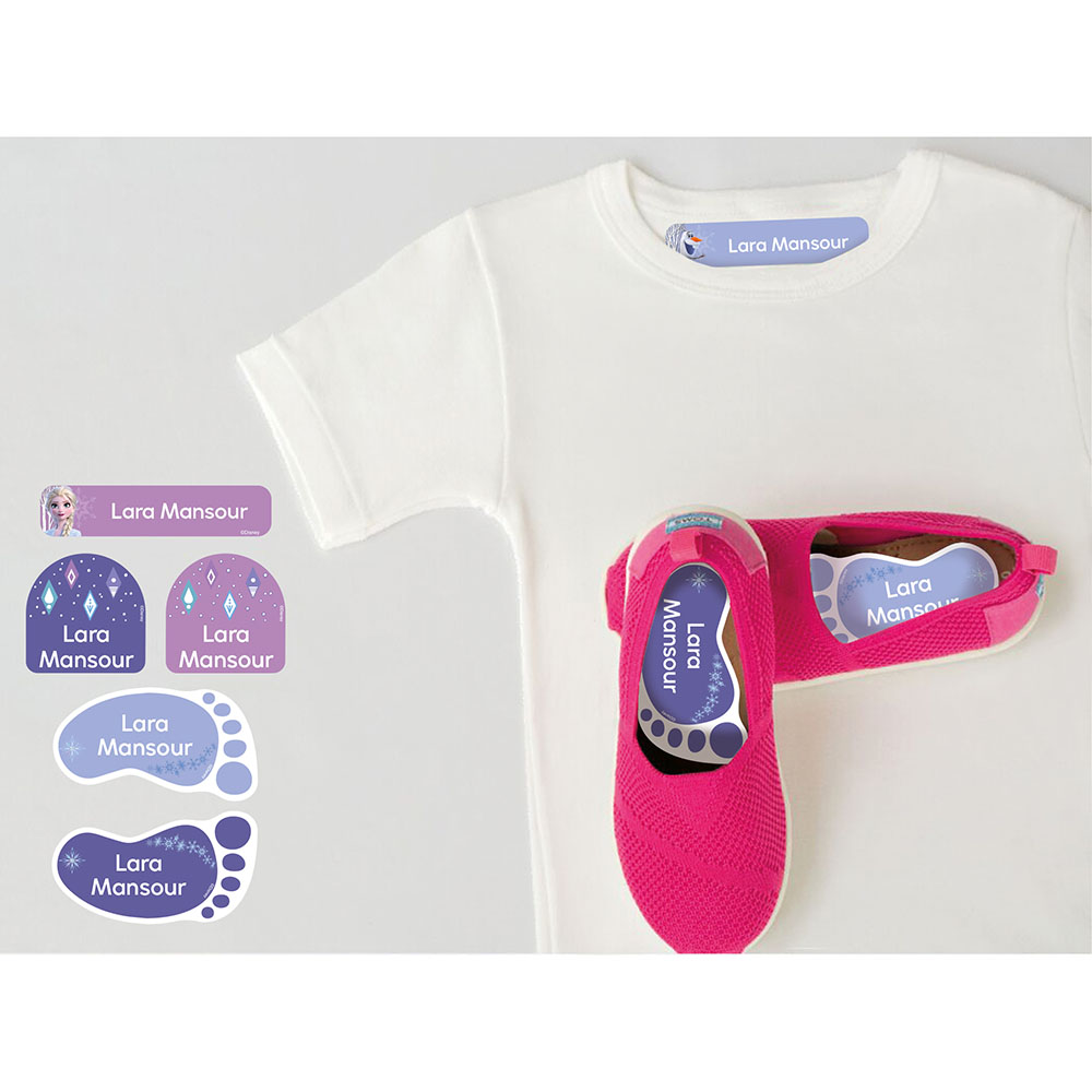 Essmak - Personalised School Labels - Disney Frozen - 74Pcs