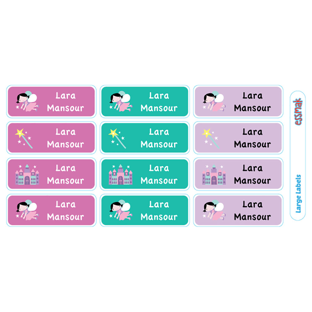 Essmak - Personalised Labels - Fairy - 74pcs