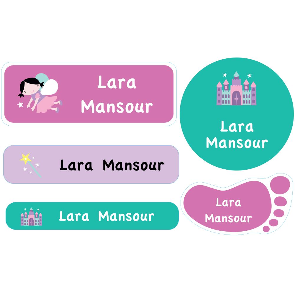 Essmak - Personalised Labels - Fairy - 74pcs