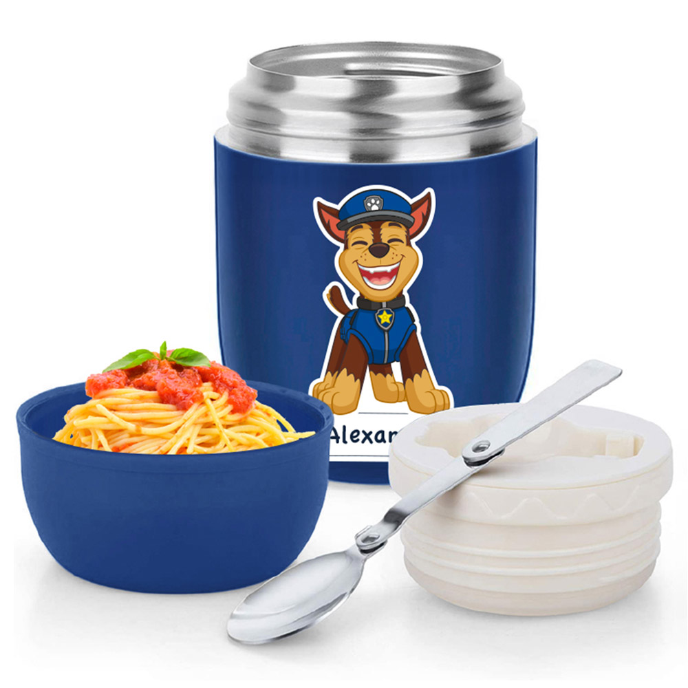 Essmak - Paw Patrol Chase 3pc-Set Thermos Pack - 12-Inch