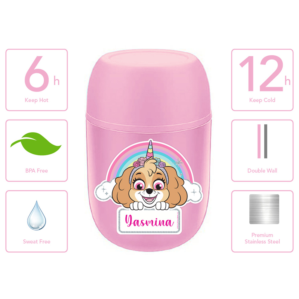 Essmak - Paw Patrol Unicorn 3pc-Set Thermos Pack - 12-Inch