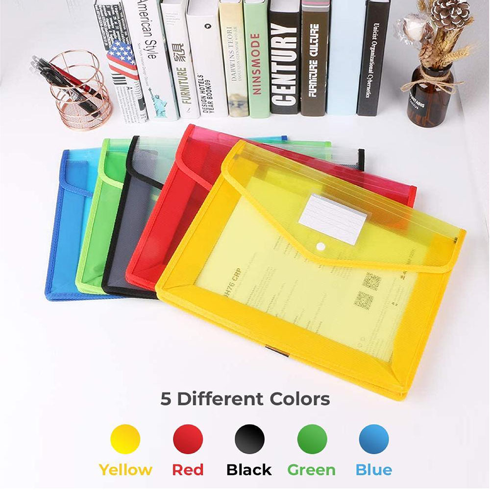 Essen - Plastic File Folders - Set of 5