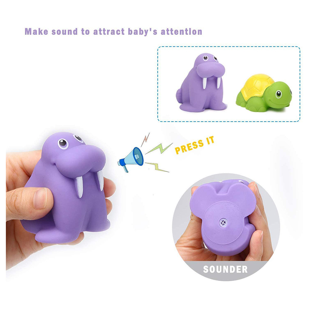 Essen - Baby Bath Pool Toys Set With Spray & Sounds 7Pcs-Set