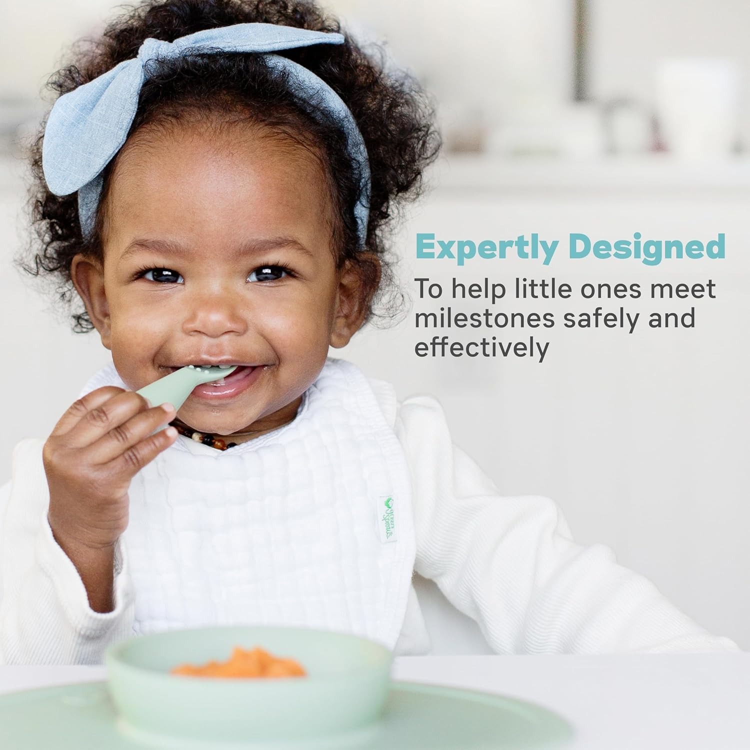 Ezpz Tiny Spoon Pack of 2 - Sage