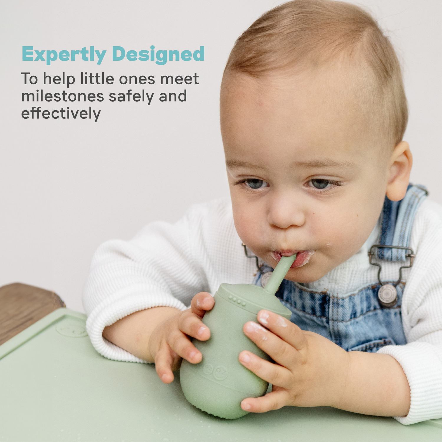 Ezpz - Mini Cup & Straw Training System - Sage - 118ml