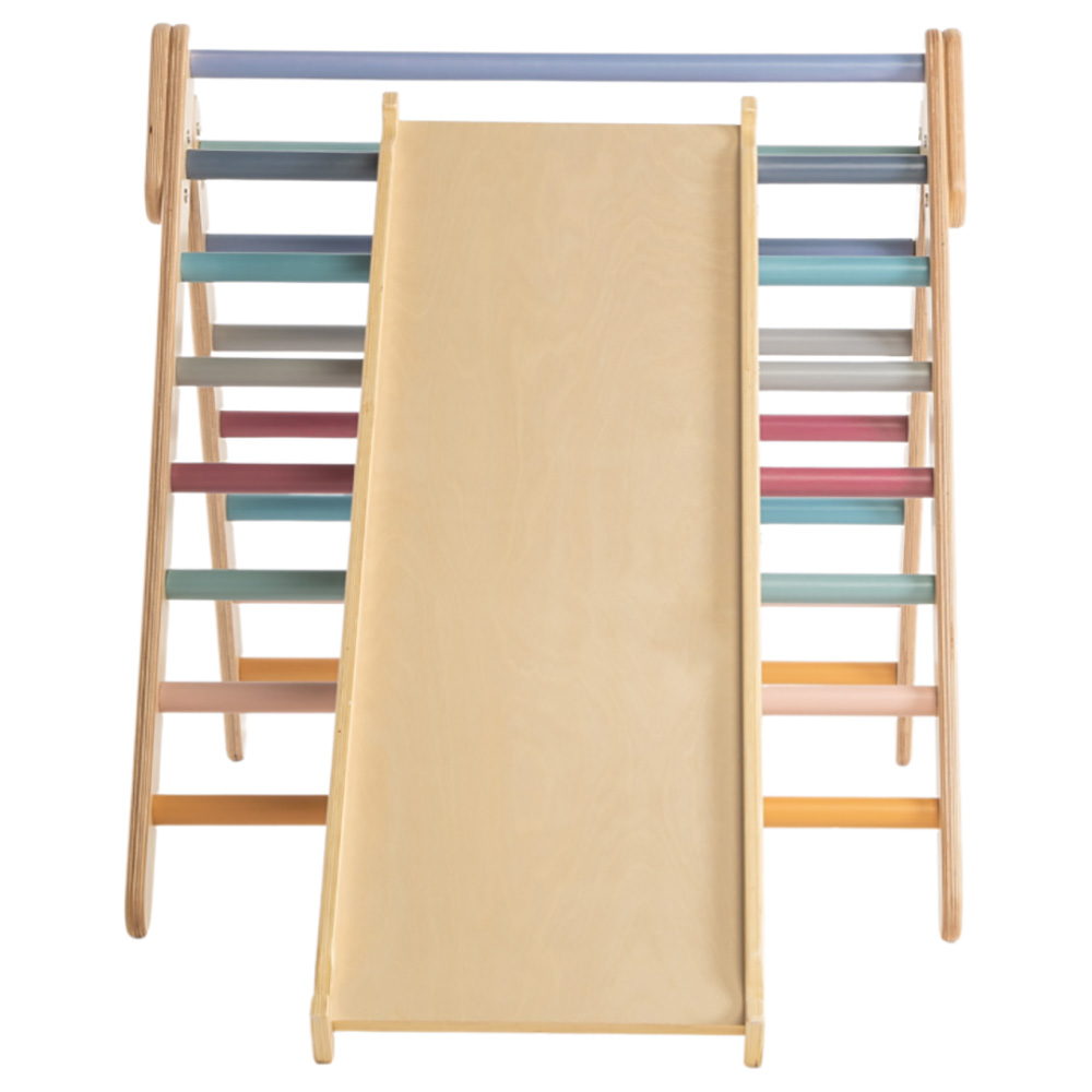 Ezzro - Large Climbing Foldable Pikler Triangle Reversible Board Duo