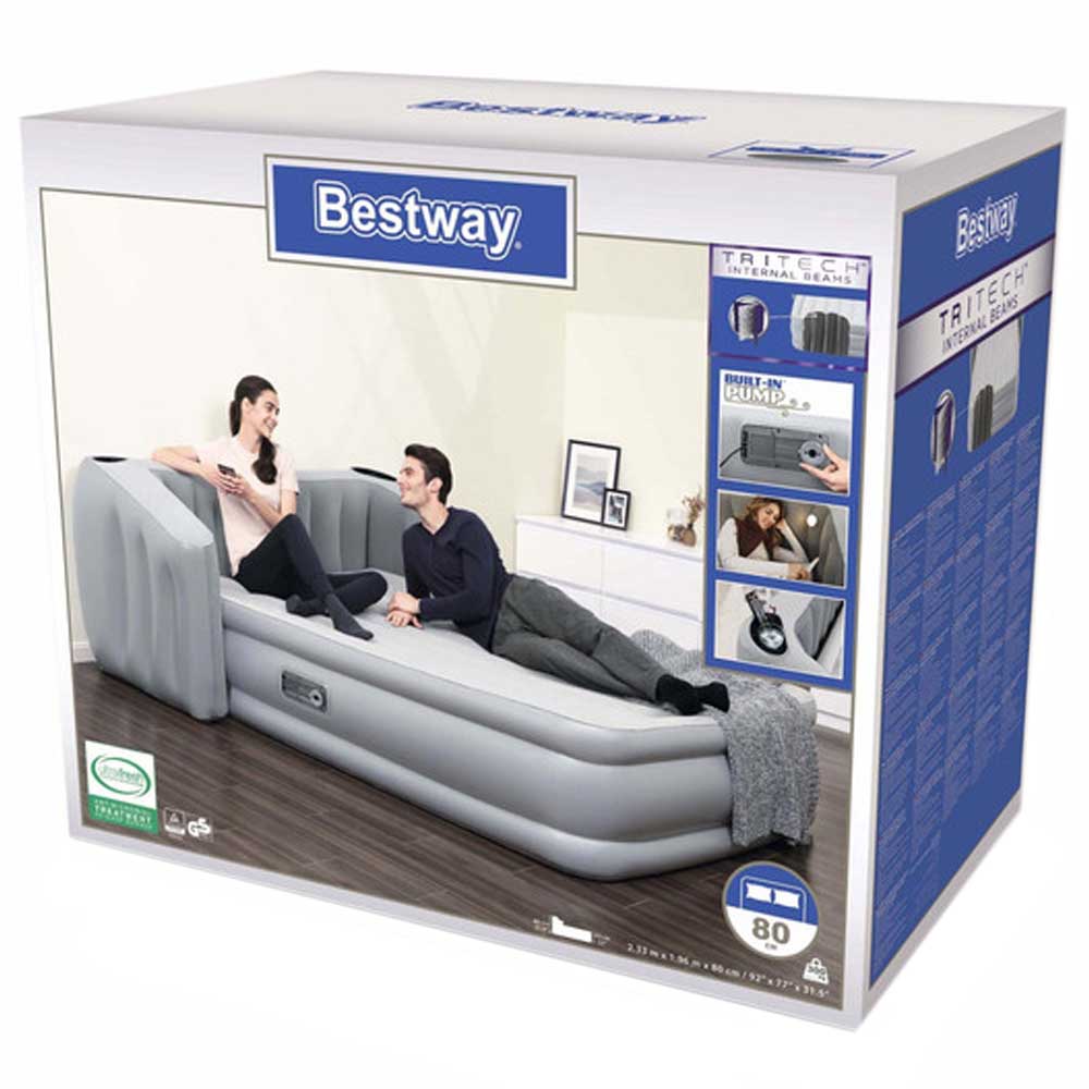 Bestway - Tritech Fullsleep Wingback Queen Airbed - 233x196x80cm