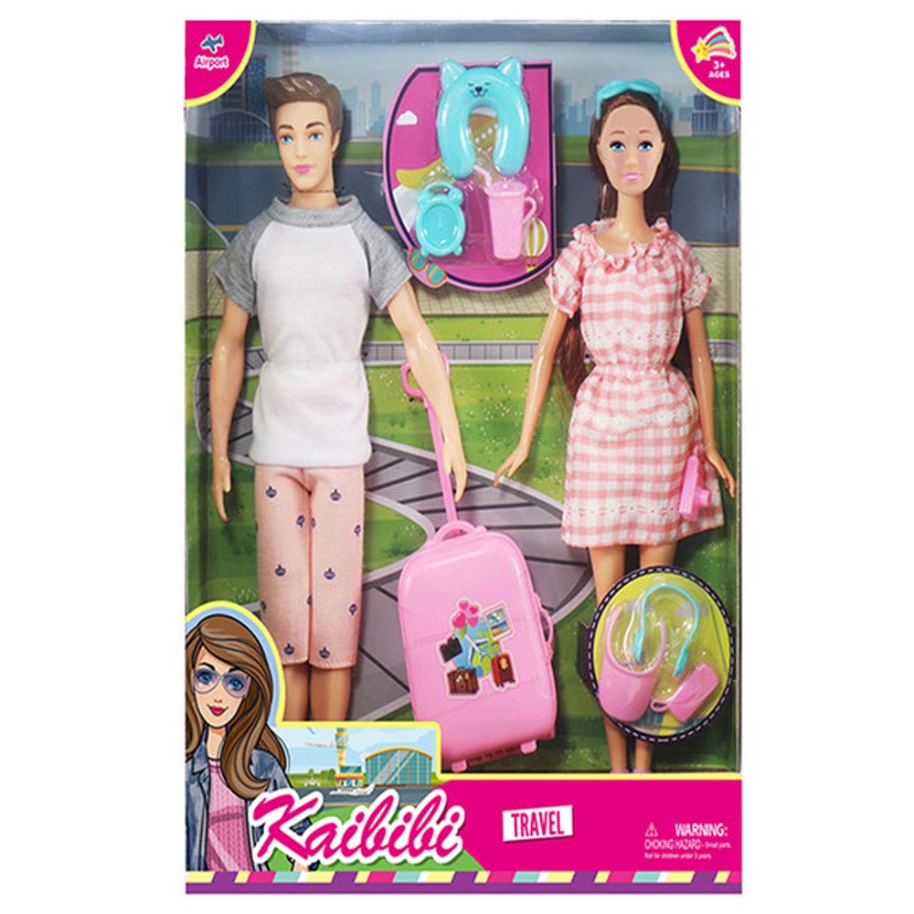 Family Center - Kaibibi Traveling Friends Dolls With Accessories