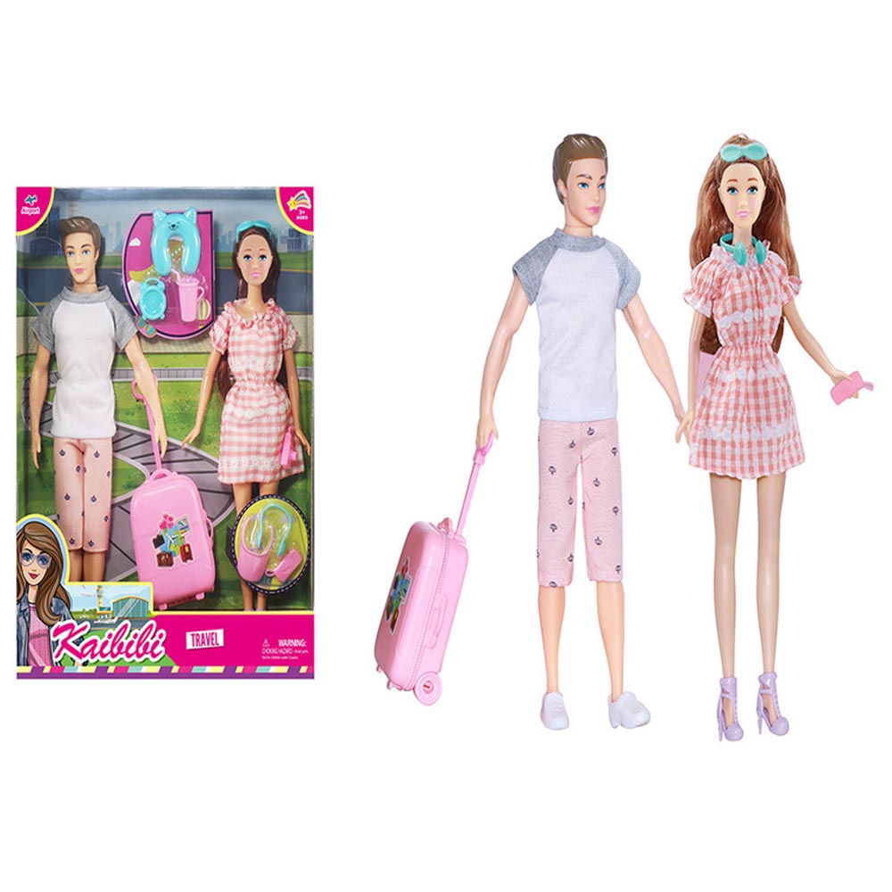 Family Center - Kaibibi Traveling Friends Dolls With Accessories