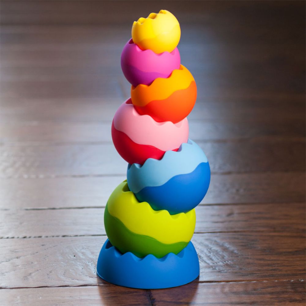 Fat Brain Toys - Tobbles Neo - Sensory Toys for Infant Development, Balancing Fun