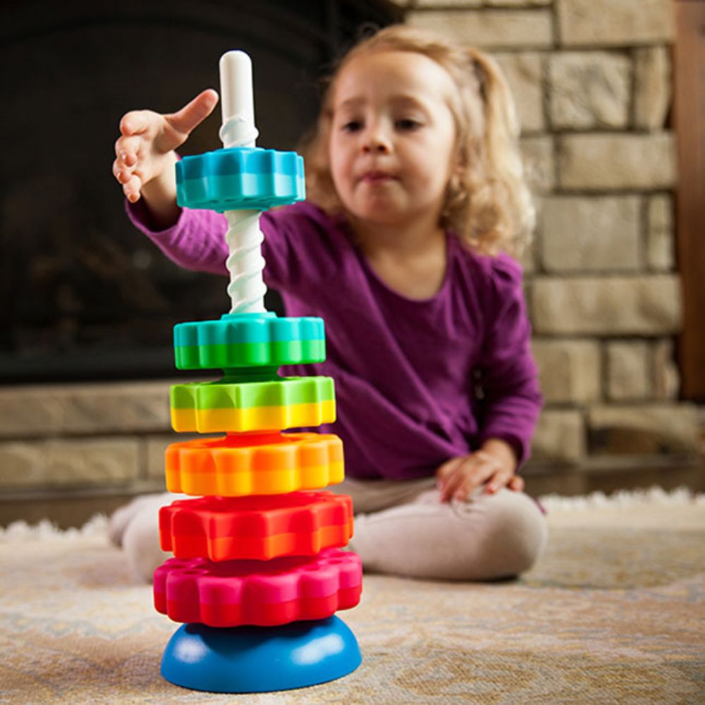 Fat Brain Toys - SpinAgain - Sensory Toys for Infant Development, Spinning Toy