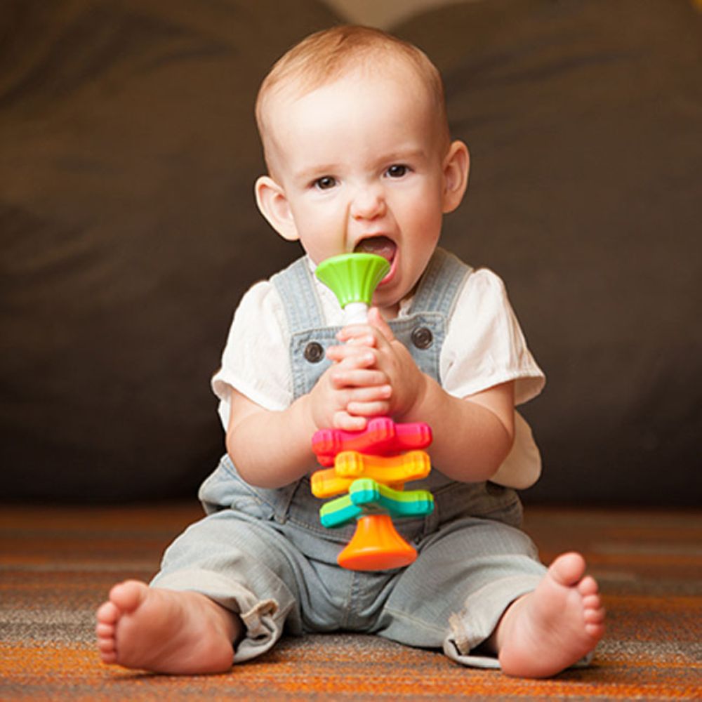 Fat Brain Toys - MiniSpinny - Sensory Toys for Infant Development, Spinning Fun