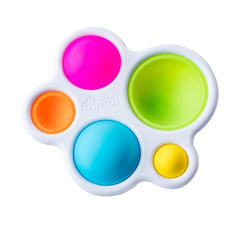 Fat Brain Toys - Dimpl - Sensory Toys for Infant Development, Soft Silicone Play