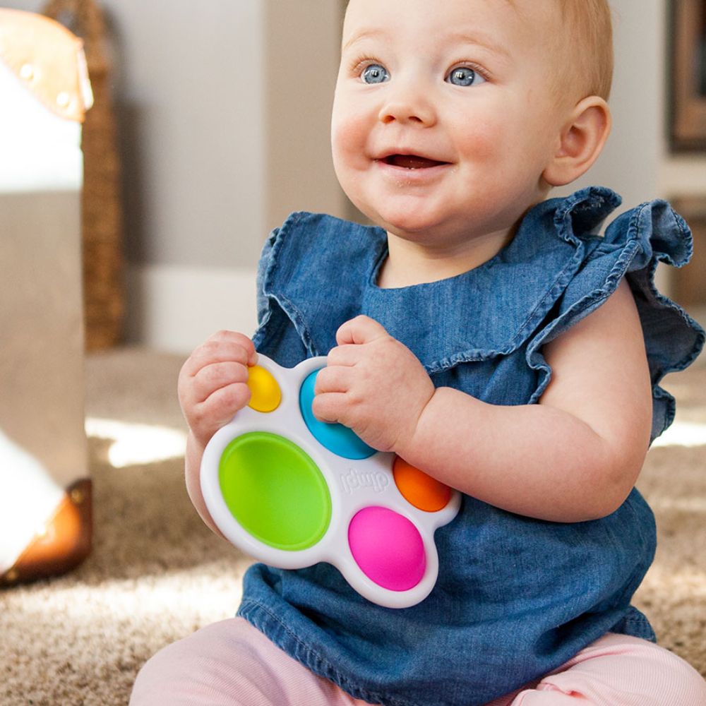 Fat Brain Toys - Dimpl - Sensory Toys for Infant Development, Soft Silicone Play