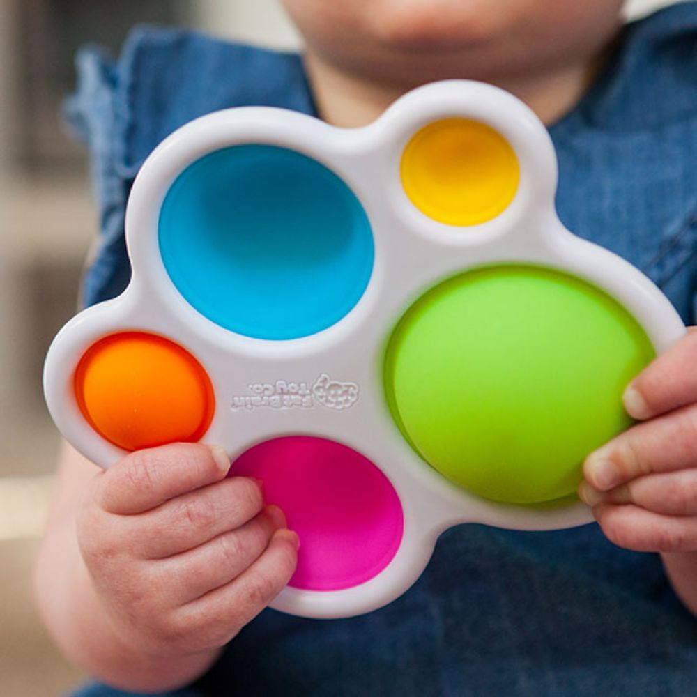Fat Brain Toys - Dimpl - Sensory Toys for Infant Development, Soft Silicone Play