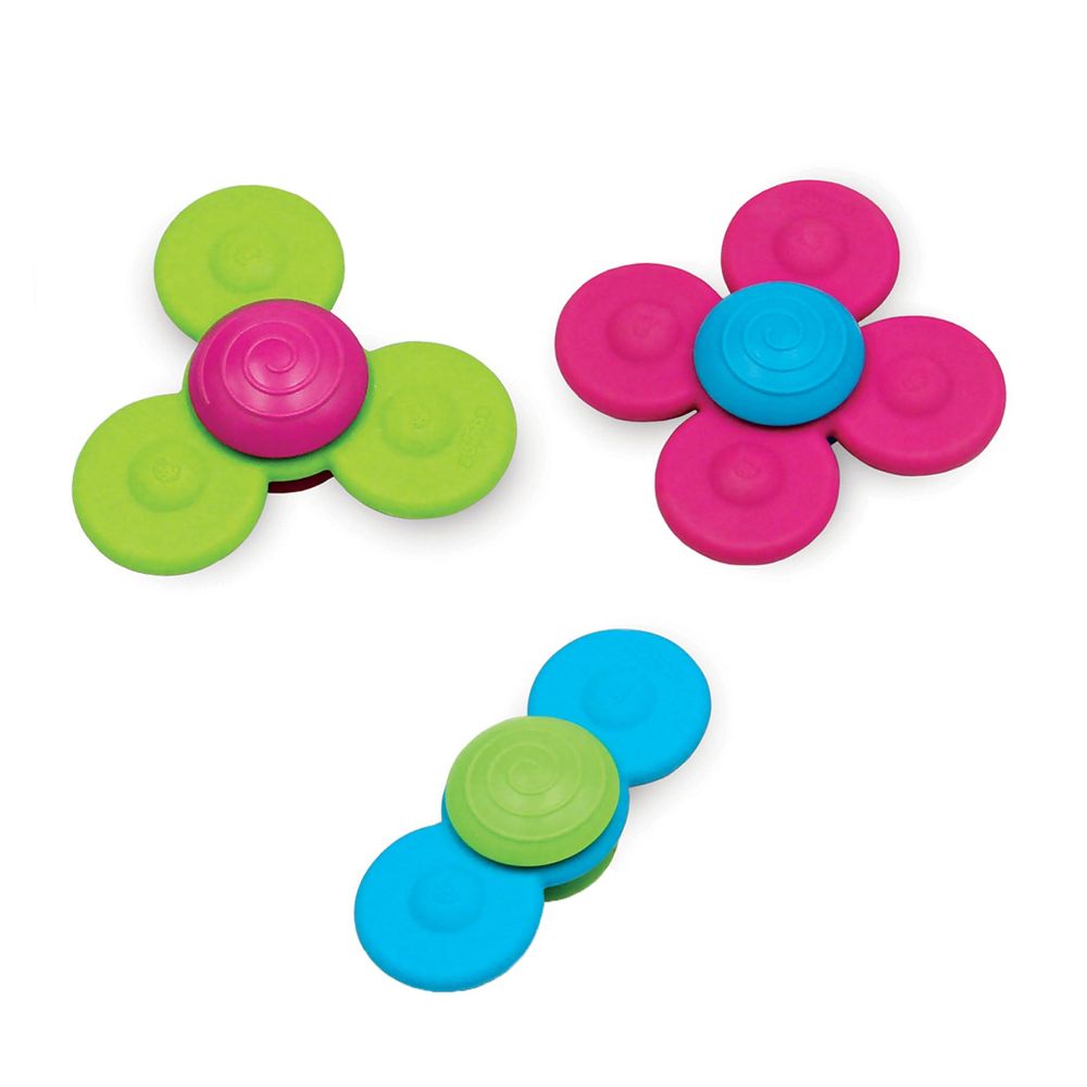Fat Brain Toys - Whirly Squigz - Sensory Toys for Infant Development, Spinner Toy